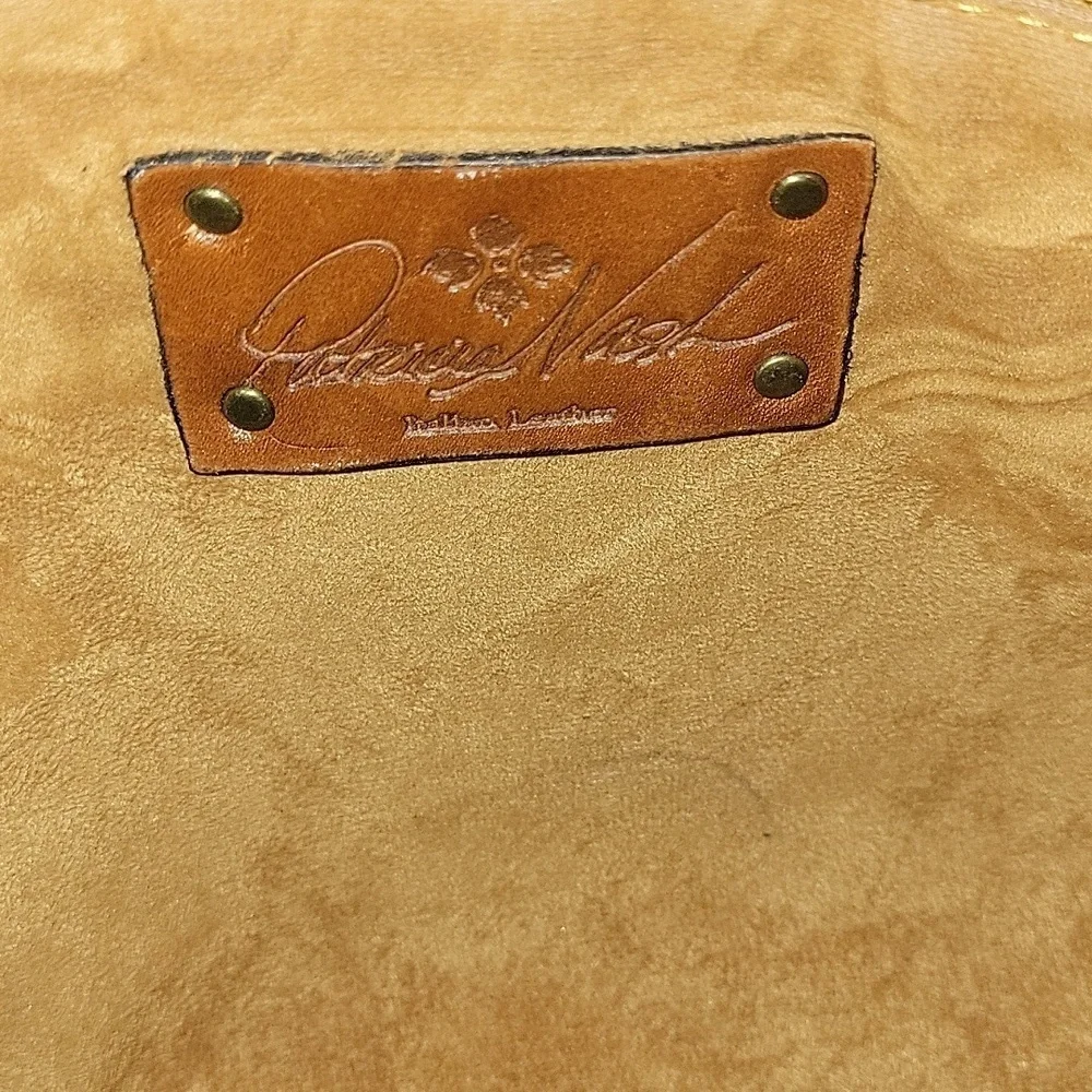Patricia Nash Brown Tooled Leather Shoulder Bag